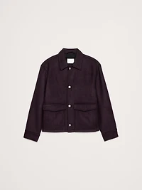Double-Faced Wool-Blend Utility Jacket