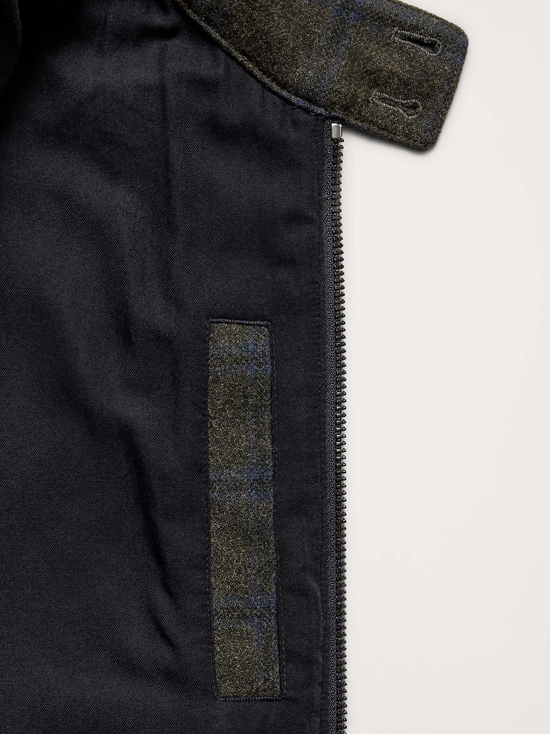 Plaid Flannel Harrington Jacket