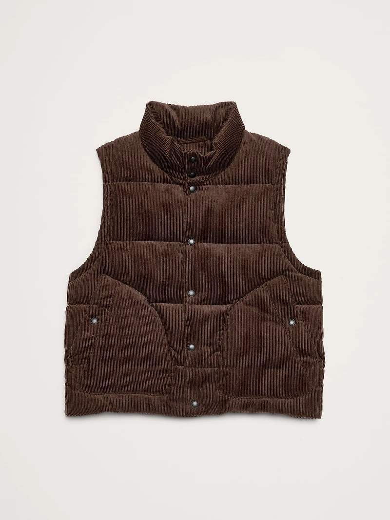 Corduroy Puffer Vest