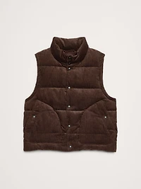 Corduroy Puffer Vest