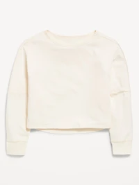 Long-Sleeve Cropped Top for Girls