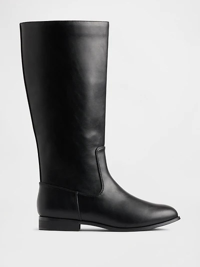 Vegan Leather Riding Boots