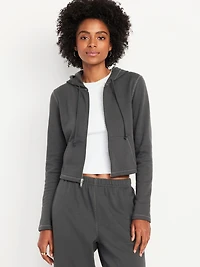 SoComfy Cropped Zip Hoodie Sweatshirt