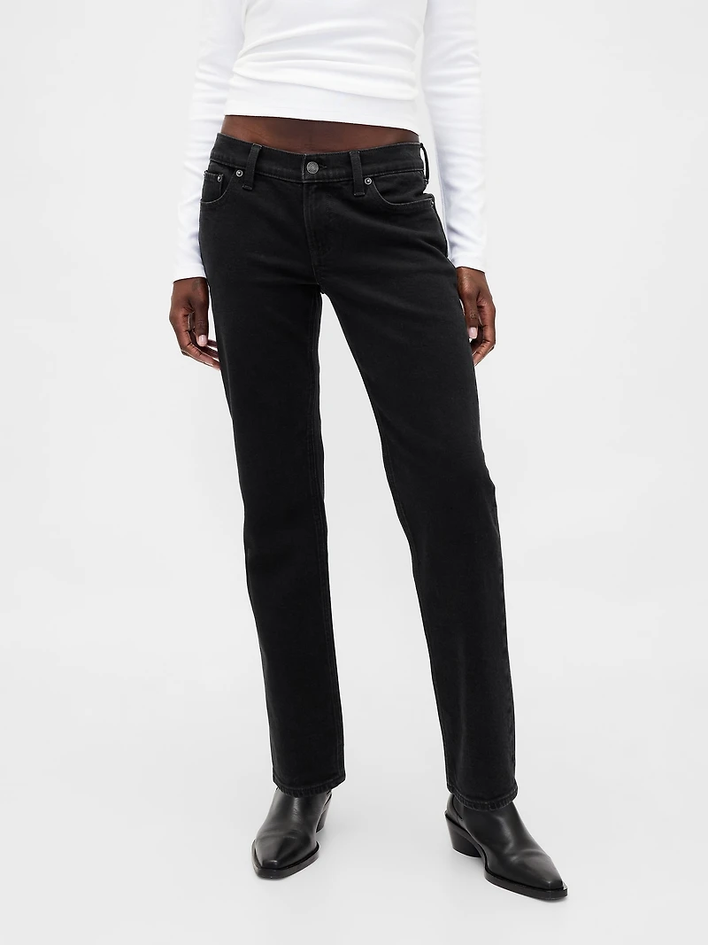 Low Rise '90s Slim Straight Jeans