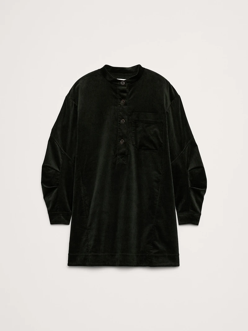Corduroy Popover Shift Dress