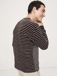Mixed Stripe Relaxed Jersey T-Shirt