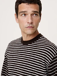 Mixed Stripe Relaxed Jersey T-Shirt