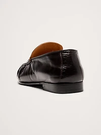 Leather Moc-Toe Loafer