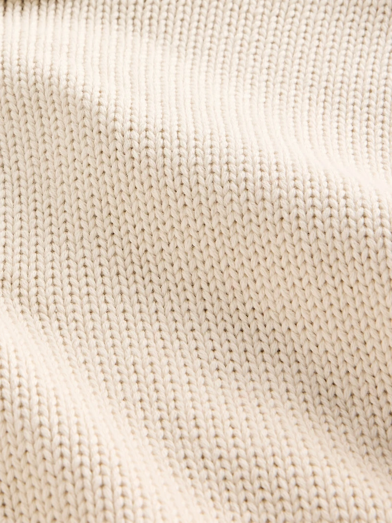 100% Cotton Oversized Mockneck Sweater