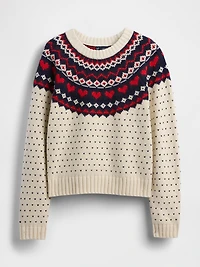 Cotton-Blend Raglan Crewneck Sweater
