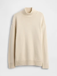 100% Cotton Oversized Mockneck Sweater
