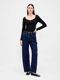 Double Knit Sweetheart Top