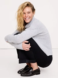 Leather Moc-Toe Loafer