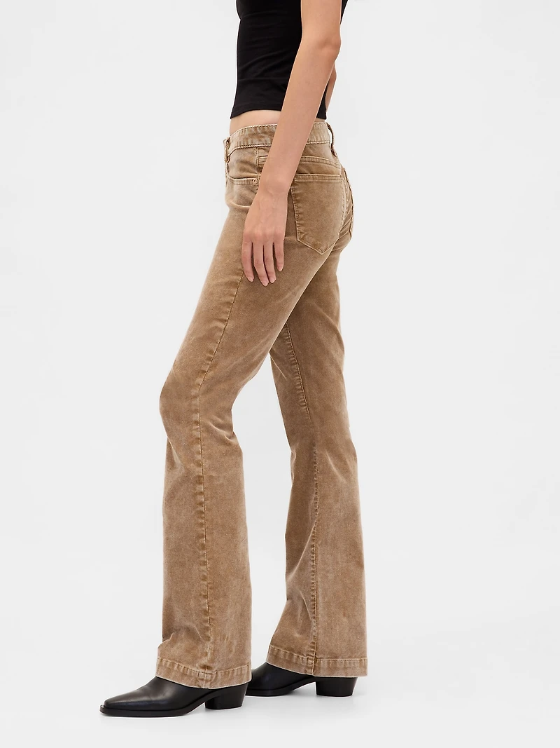 Low Rise Corduroy Long & Lean Pants