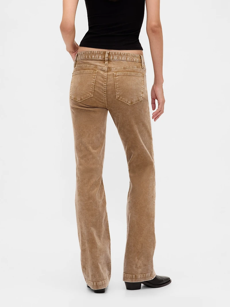 Low Rise Corduroy Long & Lean Pants