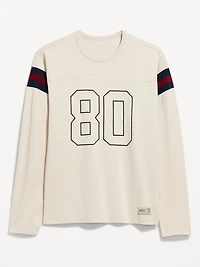 Heavyweight Long-Sleeve Football-Style T-Shirt