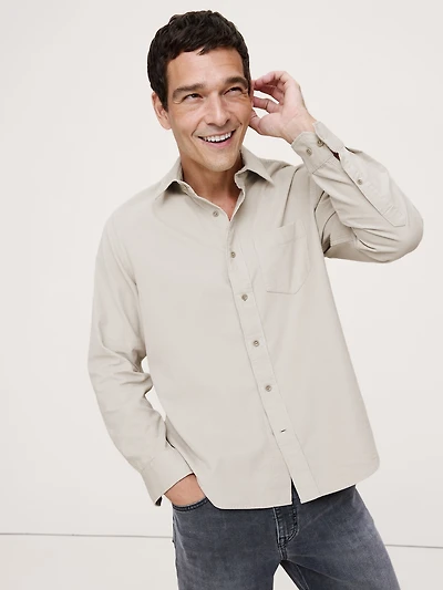 Standard-Fit Lightweight Corduroy Shirt