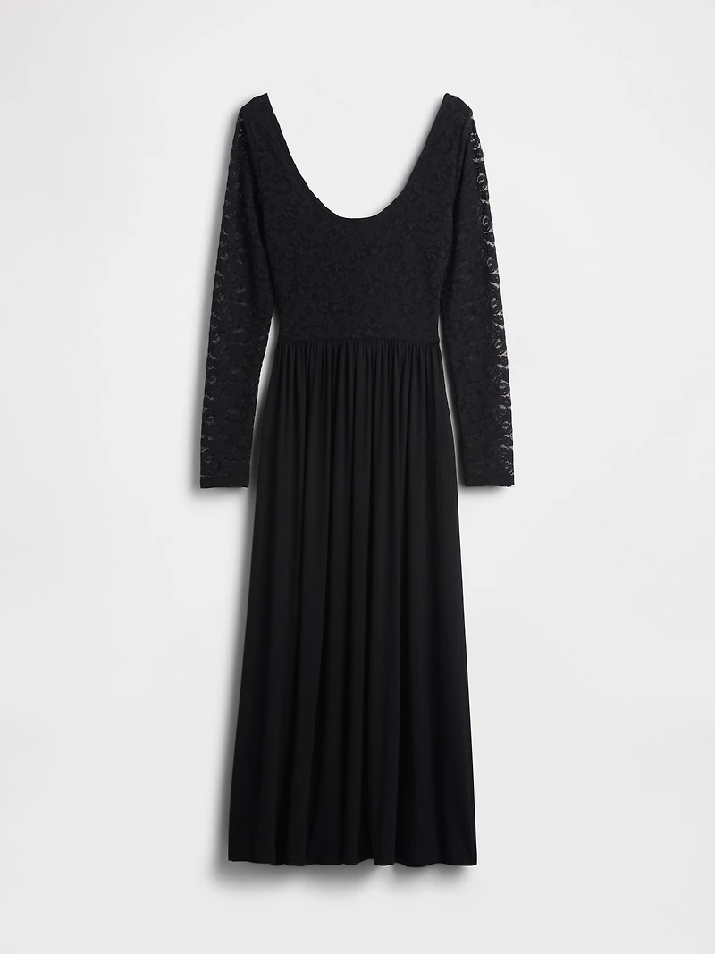 Mixed Media Maxi Dress