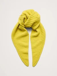 Merino-Cotton Triangle Scarf