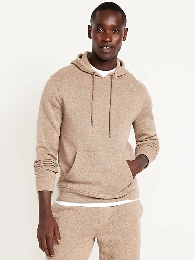 Fleece-Knit Pullover Hoodie