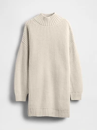 Oversized Turtleneck Mini Sweater Dress