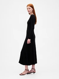 Lightweight CashSoft Rib Maxi Sweater Dress