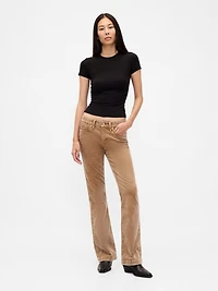 Low Rise Corduroy Long & Lean Pants