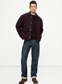 Double-Faced Wool-Blend Utility Jacket
