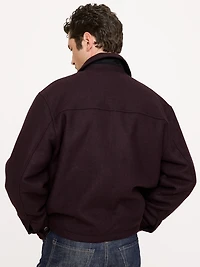 Double-Faced Wool-Blend Utility Jacket