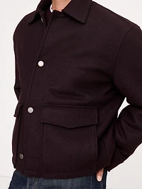 Double-Faced Wool-Blend Utility Jacket
