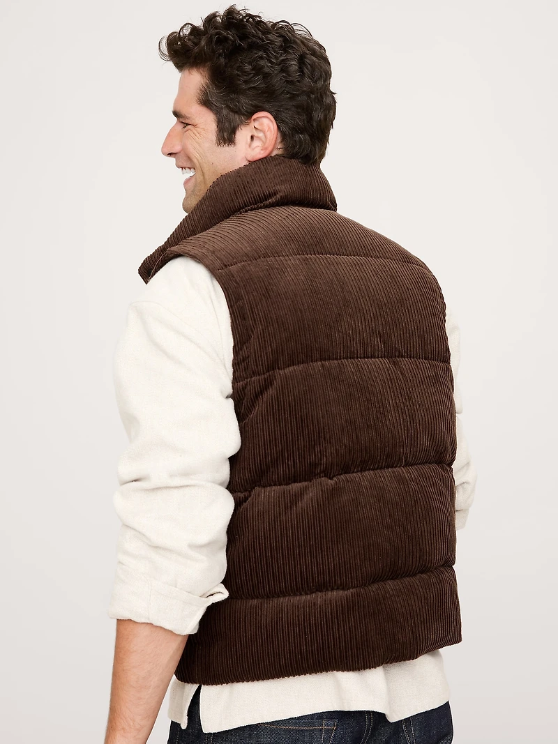 Corduroy Puffer Vest