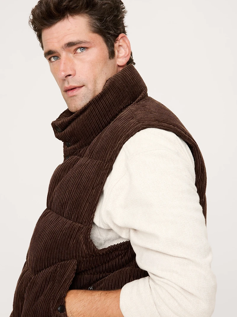 Corduroy Puffer Vest