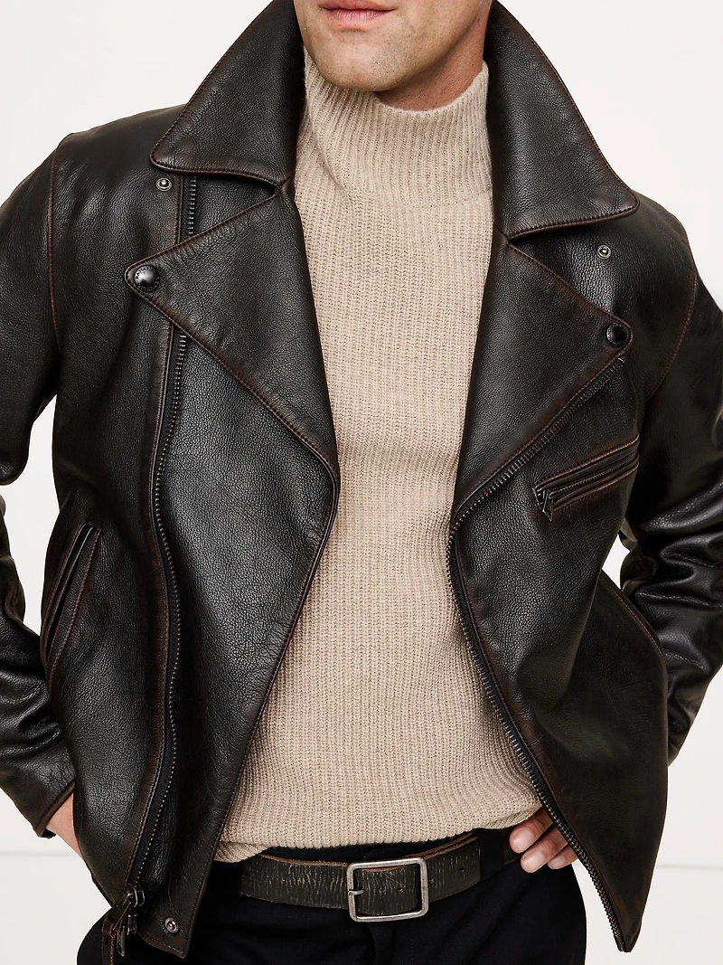 Leather Moto Jacket
