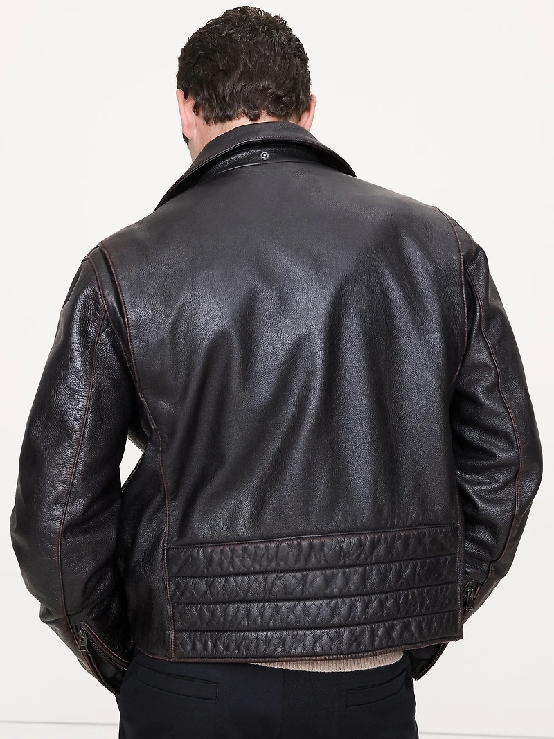 Leather Moto Jacket
