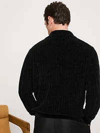 Ribbed Chenille Sweater Polo