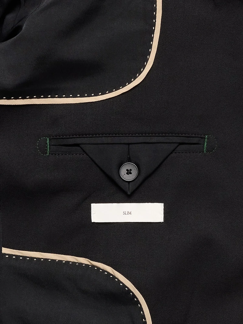 Slim Italian Wool Blazer