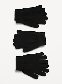 Knit Gloves 3-Pack for Women