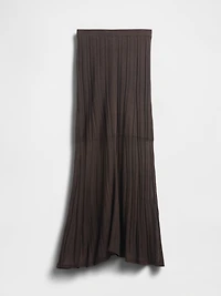 Sheer Maxi Sweater Skirt