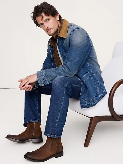 Suede Double-Zip Boot