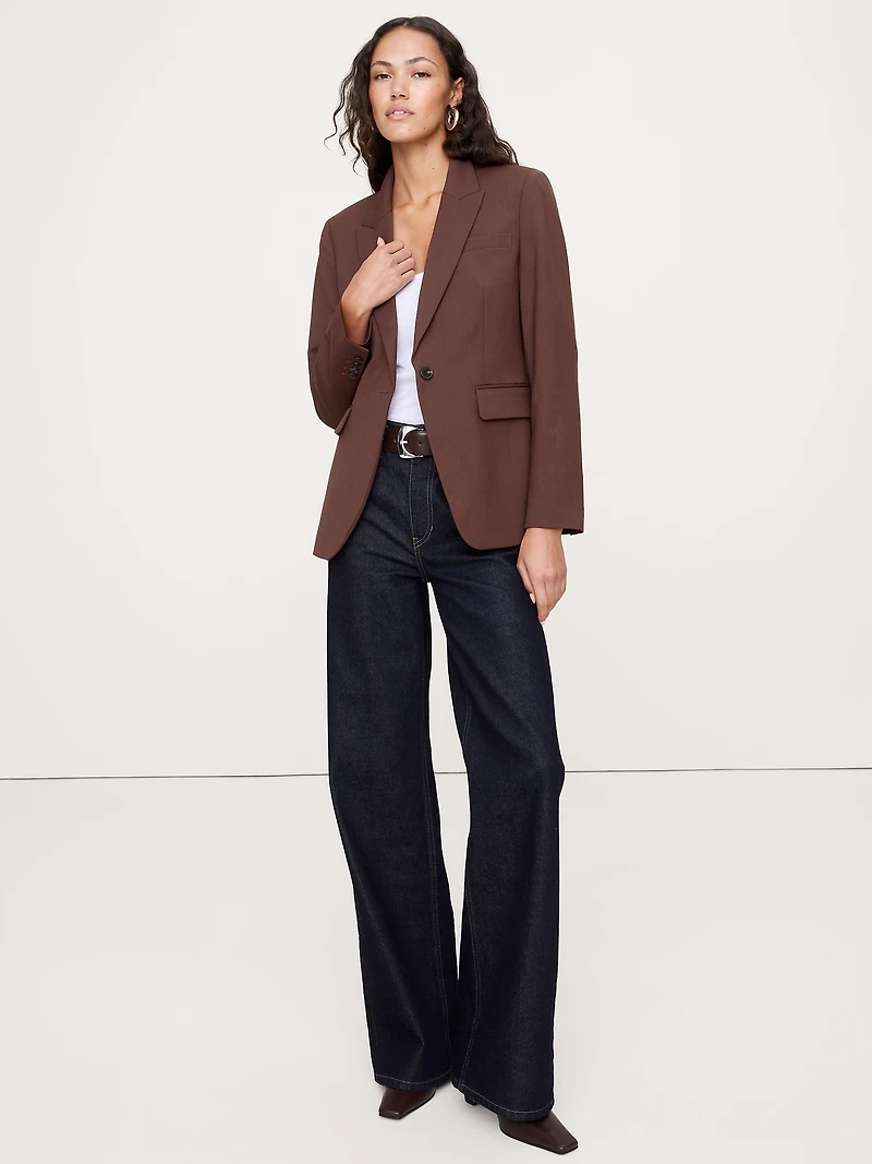 Slim Italian Wool Blazer