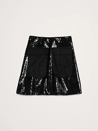 Sequin Ponte Mini Skirt