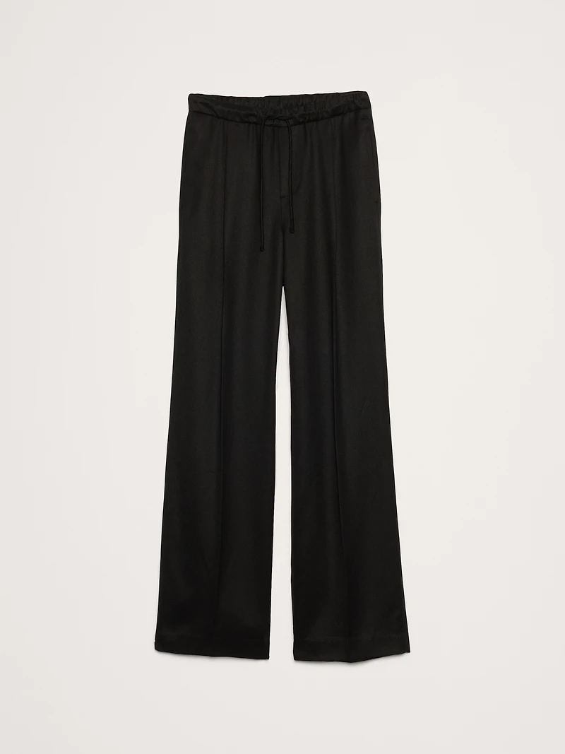 High-Rise Wide-Leg Drapey TENCEL™ Pull-On Pant