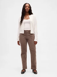 Low Rise Corduroy '90s Slim Straight Pants