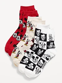 Disney© 3-Pack Novelty Quarter Crew Socks for Women