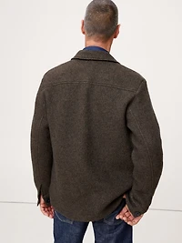 Boiled Wool Shirt Jacket