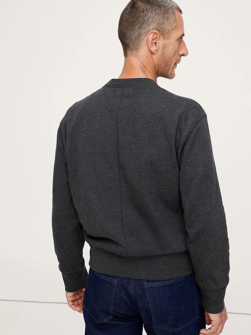 Brushed Fleece Crew-Neck Sweatshirt