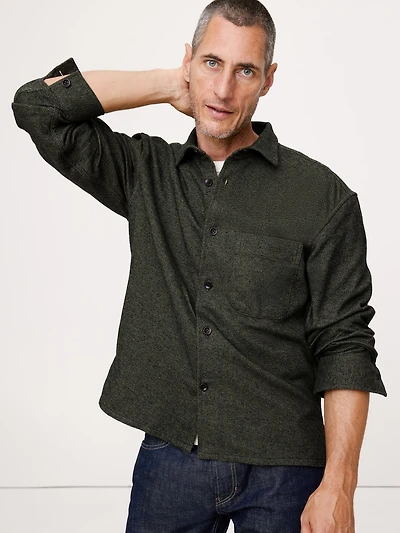 Relaxed-Fit Flannel Overshirt