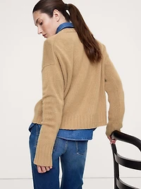 Oversized Midweight Cashmere Crew-Neck Sweater