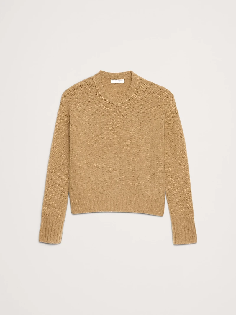 Oversized Midweight Cashmere Crew-Neck Sweater