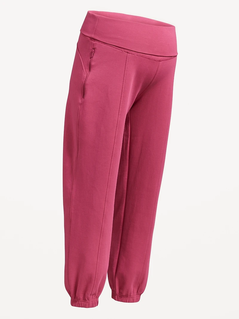 Pantalon de jogging en Molleton dynamique à taille rabattable maternit